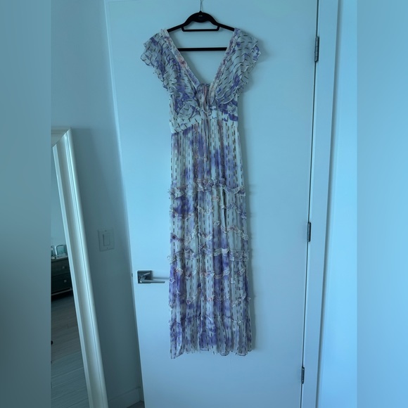 HEMANT & NANDITA Vivir Floral Crepe Dress - Picture 4 of 7